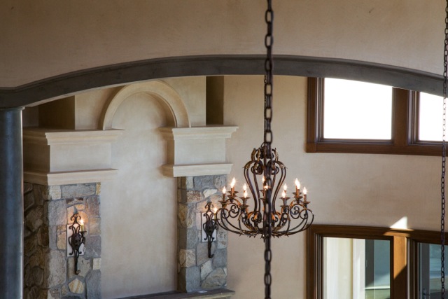 Lime plaster over fiber crown mouldings