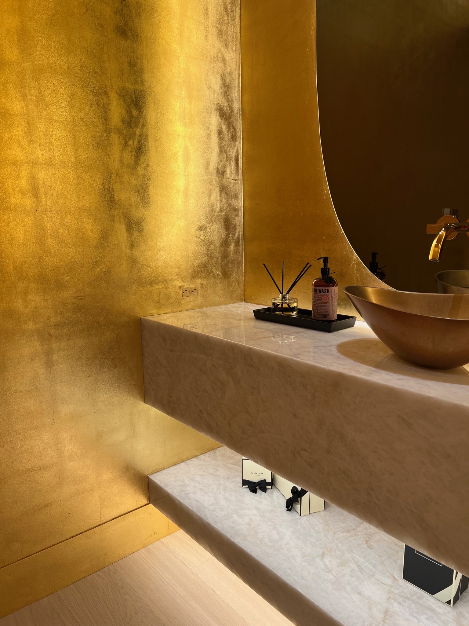 Gold Leaf Bathroom
