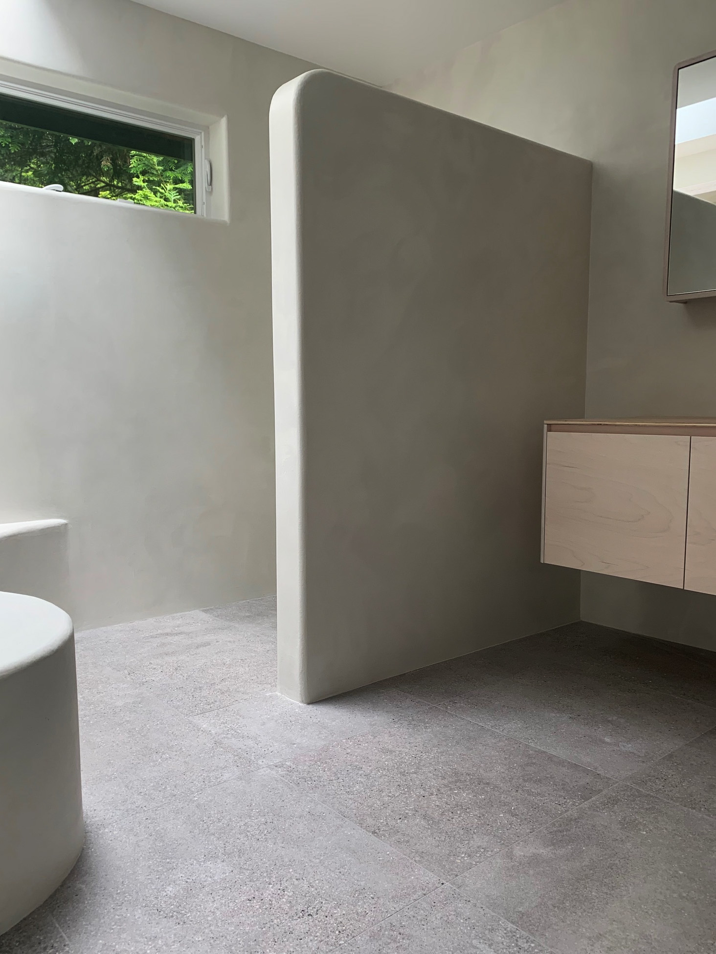 Organic Microcement Bathroom