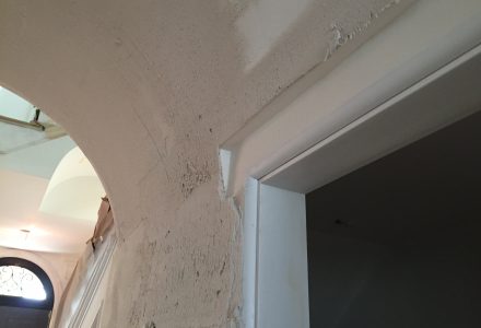 White Polished Venetian Plaster Barrel Ceiling Vancouver